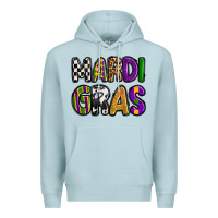 Blue Mist mardi gras copy Premium Hoodie - OliviaCreatesArt