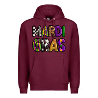 Burgundy mardi gras copy Premium Hoodie - OliviaCreatesArt