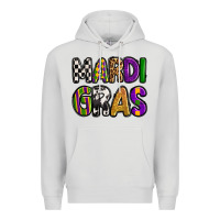 Dove Grey mardi gras copy Premium Hoodie - OliviaCreatesArt