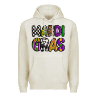 Oatmeal Heather mardi gras copy Premium Hoodie - OliviaCreatesArt