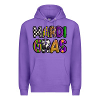 Purple mardi gras copy Premium Hoodie - OliviaCreatesArt