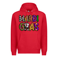 Red mardi gras copy Premium Hoodie - OliviaCreatesArt
