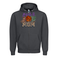 Smoke Basketball Mom Zipper Hoodie - HowdyJamesFarm