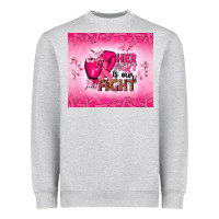 Heather Grey Her fight is our fight Heavyweight Sweatshirt - NancyCooperArtShop