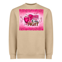 Mushroom Her fight is our fight Heavyweight Sweatshirt - NancyCooperArtShop
