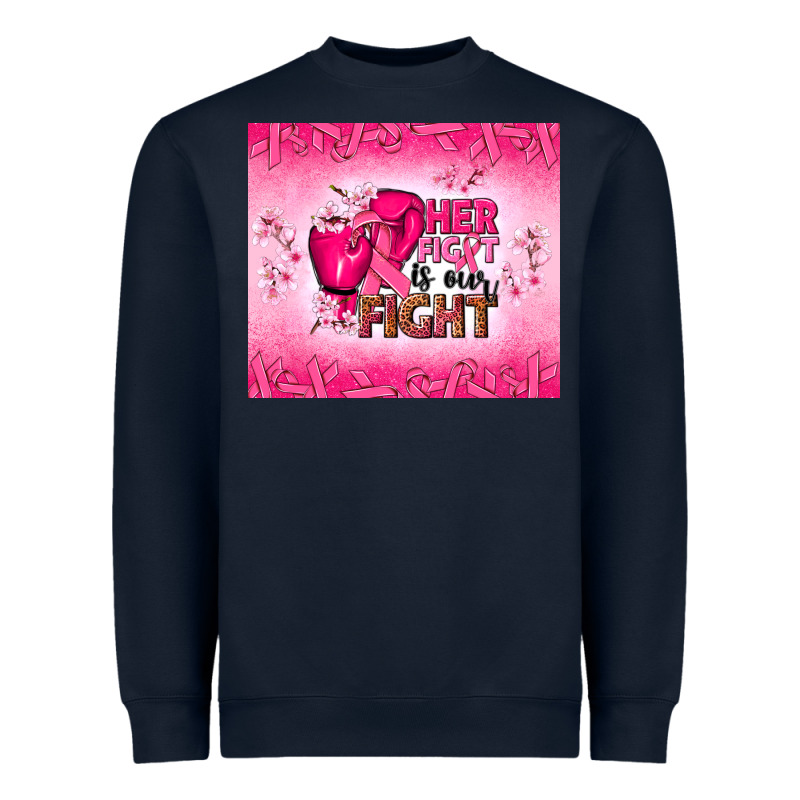 Her Fight Is Our Fight Heavyweight Sweatshirt by NancyCooperArtShop | Teevron