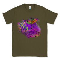 Army Green halloween spider web for patches Classic Tee - BundleAndBundleShop