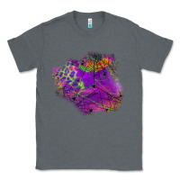 Charcoal Heather halloween spider web for patches Classic Tee - BundleAndBundleShop