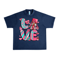 Navy love with gnome Urban Heavy Tee - LillyAllenDesigns