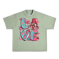 Oil Green love with gnome Urban Heavy Tee - LillyAllenDesigns