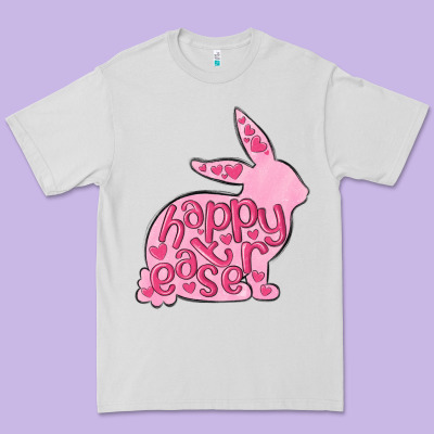 Happy Easter Rabbit Premium Tee Designed By Maliassmallbusiness
