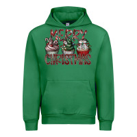 Emerald Merry Christmas Urban Hoodie - CowhideDigitalArt