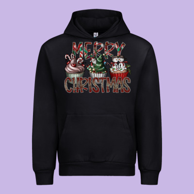 Merry Christmas Urban Hoodie Designed By Cowhidedigitalart