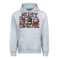 Heather Grey Merry Christmas Urban Hoodie - CowhideDigitalArt