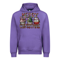 Tulip Merry Christmas Urban Hoodie - CowhideDigitalArt