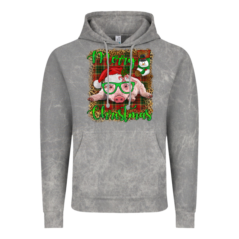 Merry Christmas Baby Pig Vintage Hoodie by RanaPortraitStore | Teevron