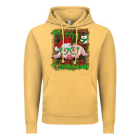 Vintage Mustard merry christmas baby pig Vintage Hoodie - RanaPortraitStore