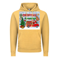 Vintage Mustard christmas is coming tumbler Vintage Hoodie - BundleAndBundleShop