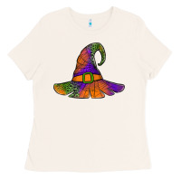 Bone Spider Web Witch Hat Ladies Tee - Jasminsmagicworld