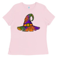 Spider Web Witch Hat Ladies Tee | Teevron