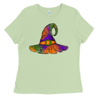 Matcha Spider Web Witch Hat Ladies Tee - Jasminsmagicworld