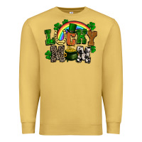 Antique Gold lucky mom St. Patricks Day Premium Sweatshirt - FaDigitalArtStudio