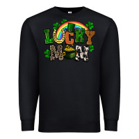 Black lucky mom St. Patricks Day Premium Sweatshirt - FaDigitalArtStudio