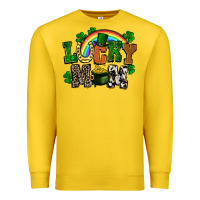 Lemon lucky mom St. Patricks Day Premium Sweatshirt - FaDigitalArtStudio