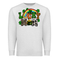 Oatmeal Heather lucky mom St. Patricks Day Premium Sweatshirt - FaDigitalArtStudio