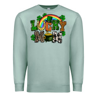 Seafoam lucky mom St. Patricks Day Premium Sweatshirt - FaDigitalArtStudio