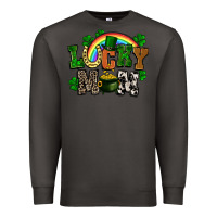 Smoke lucky mom St. Patricks Day Premium Sweatshirt - FaDigitalArtStudio