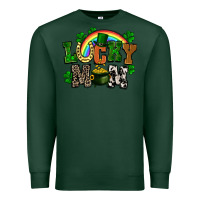 Sports Green lucky mom St. Patricks Day Premium Sweatshirt - FaDigitalArtStudio