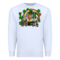 White lucky mom St. Patricks Day Premium Sweatshirt - FaDigitalArtStudio