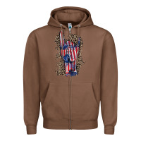 Chestnut Freedom rock hand 4th of july Zipper Hoodie - CowGirlArtShop
