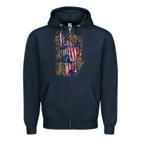Freedom Rock Hand 4th Of July Zipper Hoodie | Teevron