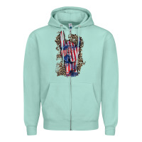 Seafoam Freedom rock hand 4th of july Zipper Hoodie - CowGirlArtShop