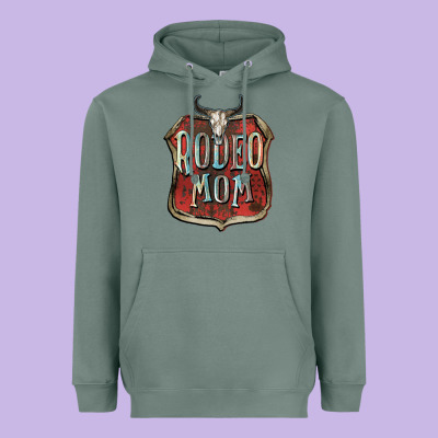 Rodeo Mom Mother's Day Heavyweight Hoodie Designed By Fadigitalartstudio