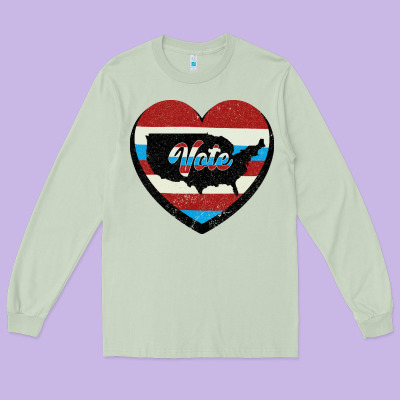Vote Long Sleeve Tee Designed By Bettercallsaul