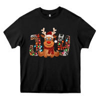 Black joy christmas reindeer Heavy Core Tee - Jasminsmagicworld