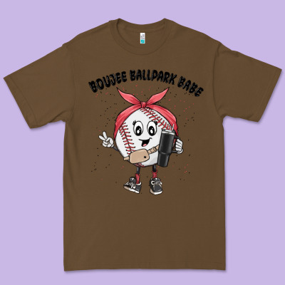 Boujee Ballpark Babe Premium Tee Designed By Maliassmallbusiness