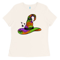 Bone Witch Hat With Spiders Ladies Tee - Jasminsmagicworld