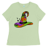 Matcha Witch Hat With Spiders Ladies Tee - Jasminsmagicworld