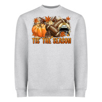 Tis' The Season Football And Light Yellow Helmet Heavyweight Sweatshirt | Teevron