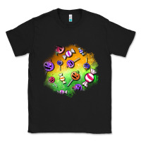 Black halloween candy patches Classic Tee - BundleAndBundleShop