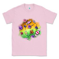 Bubblegum Pink halloween candy patches Classic Tee - BundleAndBundleShop