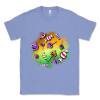 Colony Blue halloween candy patches Classic Tee - BundleAndBundleShop