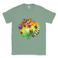 Sage halloween candy patches Classic Tee - BundleAndBundleShop