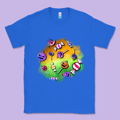 Halloween Candy Patches Classic Tee Designed By Bundleandbundleshop