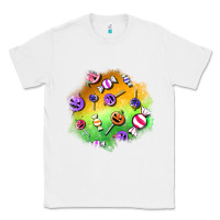 White halloween candy patches Classic Tee - BundleAndBundleShop