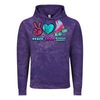 Cloud Purple peace love roller skate Vintage Hoodie - BundleAndBundleShop